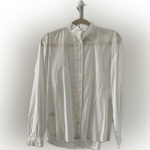 LOFT Elegant White Button-Up Shirt